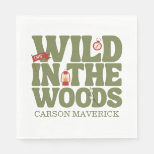Wild In The Woods Kids Birthday Napkins