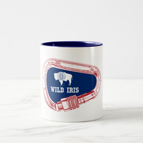 Wild Iris Climbing Carabiner Two_Tone Coffee Mug