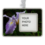 Wild Iris Flower Purple Floral Christmas Ornament