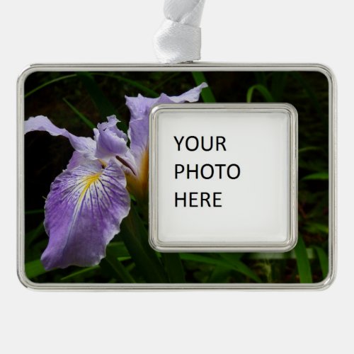 Wild Iris Flower Purple Floral Christmas Ornament