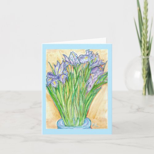 Wild Iris Greeting Card