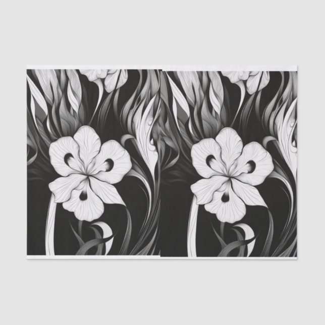 Wild Iris Tissue paper for wrapping (Front)