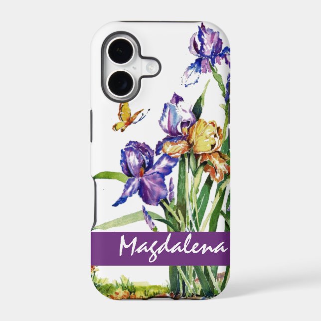 Wild Irises Iphone Case (Back)