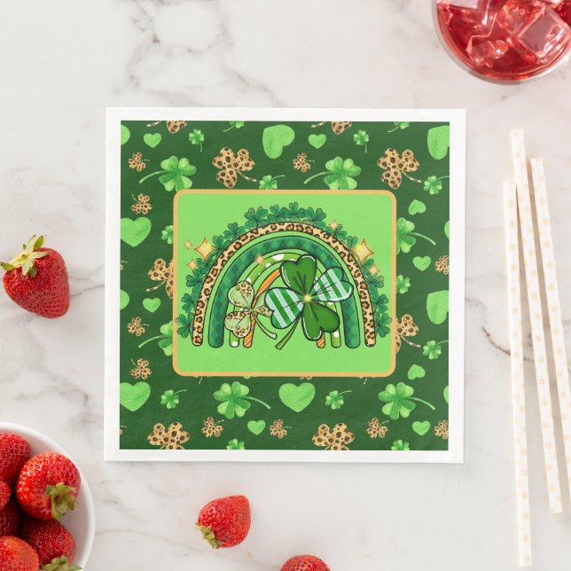 Wild Irish Rainbows  Paper Dinner Napkins (Insitu)
