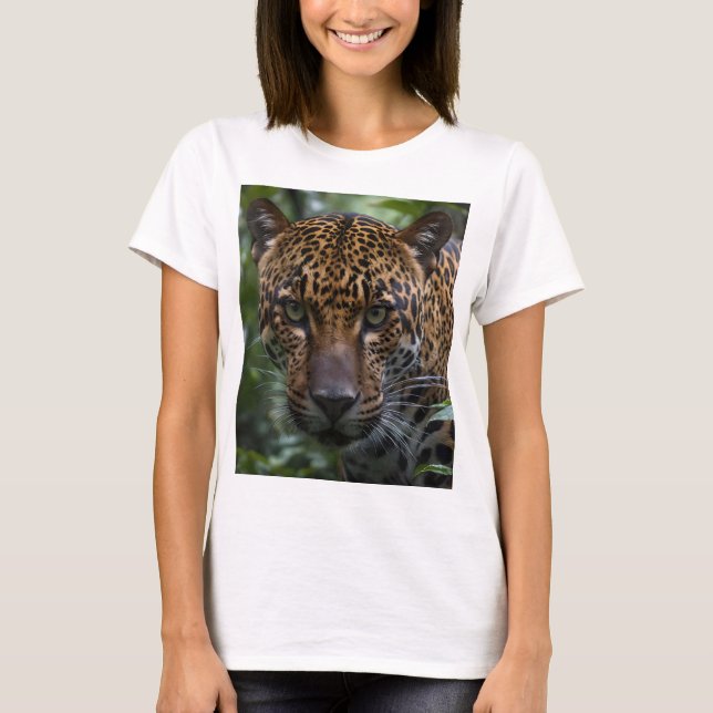 Wild Jaguar Deep In The Forest, T-Shirt (Front)