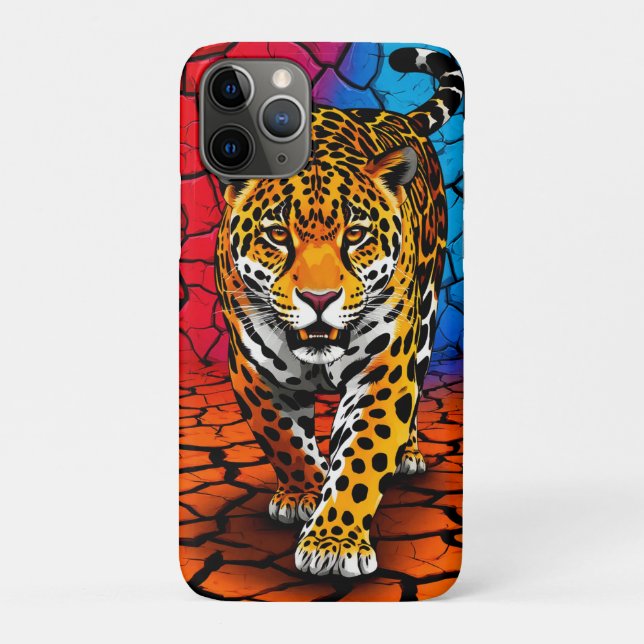 🐾 Wild Jaguar on Dry Earth Dramatic Nature ✨🔥 Case-Mate iPhone Case (Back)