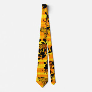 Wild jaguar pattern Neck Tie