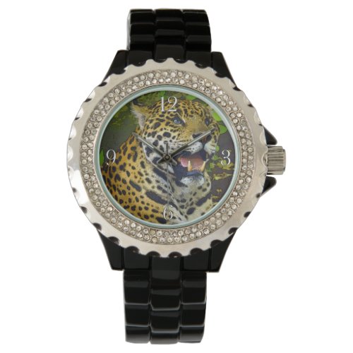 Wild Jaguar Spotted Panther Animal Lover Watch