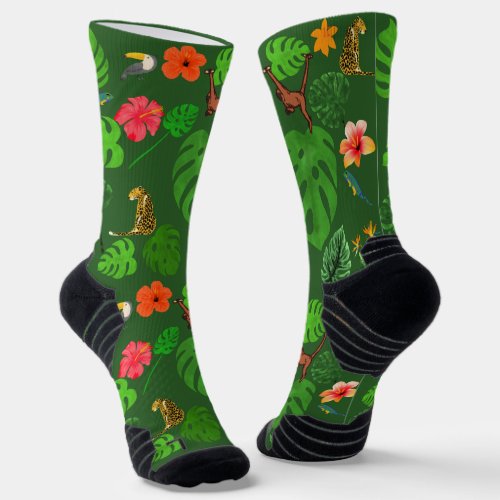 Wild Jungle Animal Party  Socks