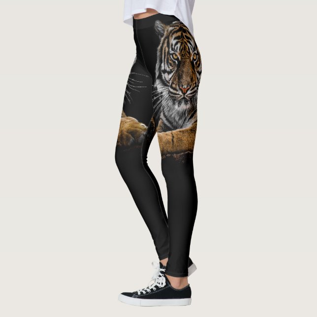 Wild Jungle Animal Tiger Leggings (Left)