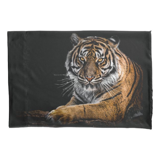 Wild Jungle Animal Tiger Pillow Case (Front)