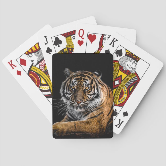 Wild Jungle Animal Tiger Poker Cards (Back)