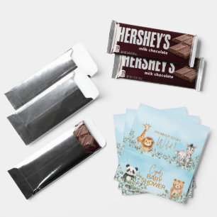 Wild Jungle  Animals Baby Shower  Hershey Bar Favors