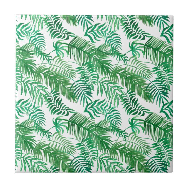 Wild Jungle Fonds Ceramic Tile (Front)