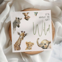 Wild Jungle Safari Animals Baby Shower