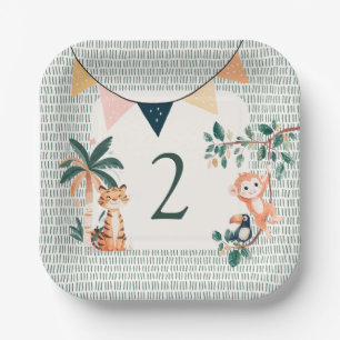 Wild Jungle Theme Birthday Party Paper Plates