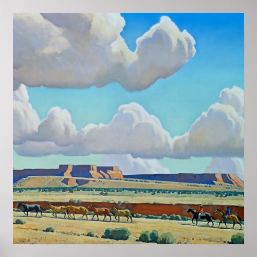 Wild Land of the Navajo by Maynard Dixon Poster