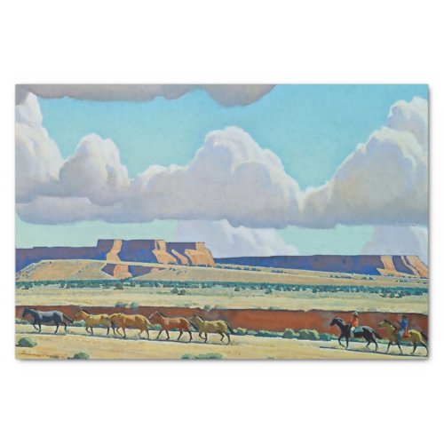 Wild Land of the Navajo by Maynard Dixon Tissue Paper