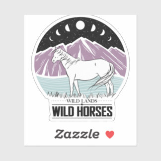 Wild Lands Wild Horses Phases Sticker