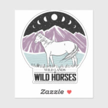 Wild Lands Wild Horses Phases Sticker
