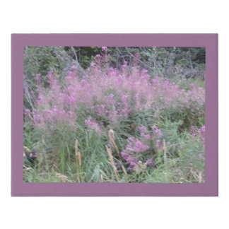 Wild Lavender Flora Faux Canvas Print