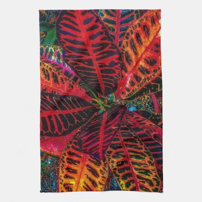 Wild Leaves Kitchen Towel (Vertical)