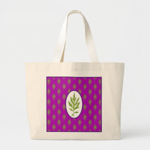 Wild Leaves on a Jumbo Tote Bag