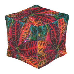 Wild Leaves Outdoor Pouf