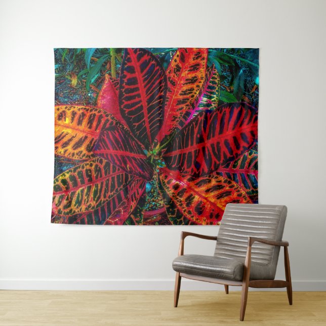 Wild Leaves Tapestry (In Situ (Horizontal))