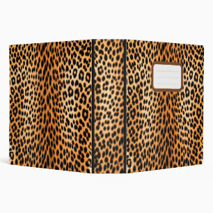 Wild Leopard Energy – Bold Animal Print Fashion 3 Ring Binder