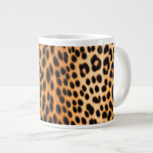 Wild Leopard Energy – Bold Animal Print Fashion Giant Coffee Mug