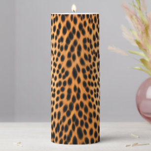 Wild Leopard Energy – Bold Animal Print Fashion Pillar Candle