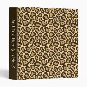 Wild Leopard Pattern Binder