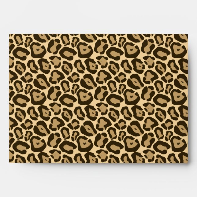 Wild Leopard Pattern Envelope (Front)