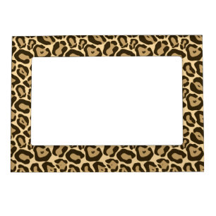 Wild Leopard Pattern Magnetic Photo Frame