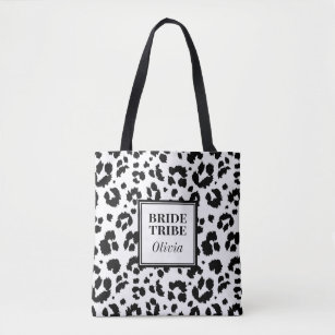 black leopard print bag