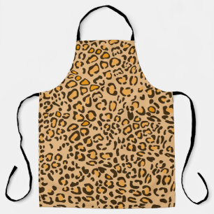Wild Leopard Print Kitchen Cooking Apron