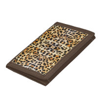 Wild Leopard Print Pattern Trifold Wallet Wild Leopard Print Pattern Trifold Wallet