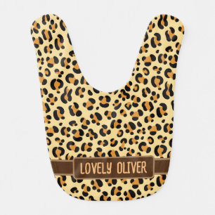 Wild Leopard Skin Baby Bib