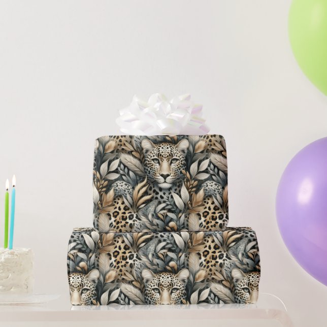 Wild Leopards  Wrapping Paper (Party Gifts)