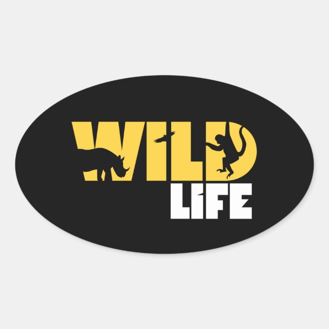 Wild Life Animal Sticker (Front)