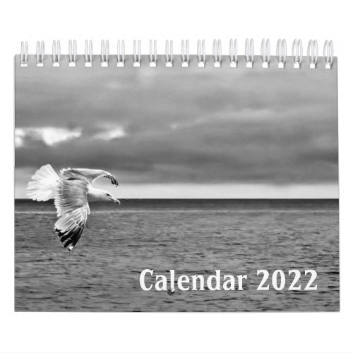 Wild Life Black and White Calendar 2022