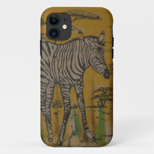 Wild Life Kenya African Safari Zebra iPhone 11 Case