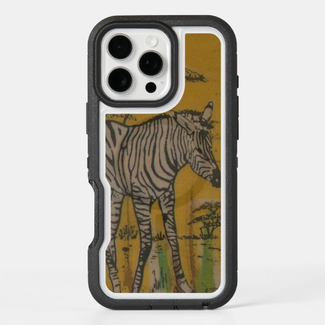 Wild Life Kenya African Safari Zebra Otterbox iPhone Case (Back)