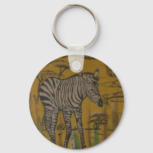 Wild Life Kenya African Safari Zebrapng Keychain