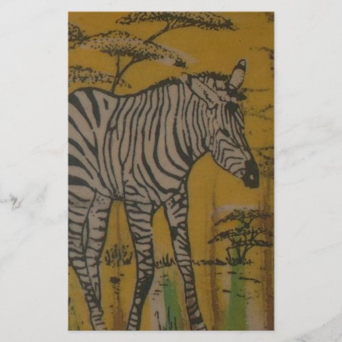 Wild Life Kenya African Safari Zebrapng Stationery