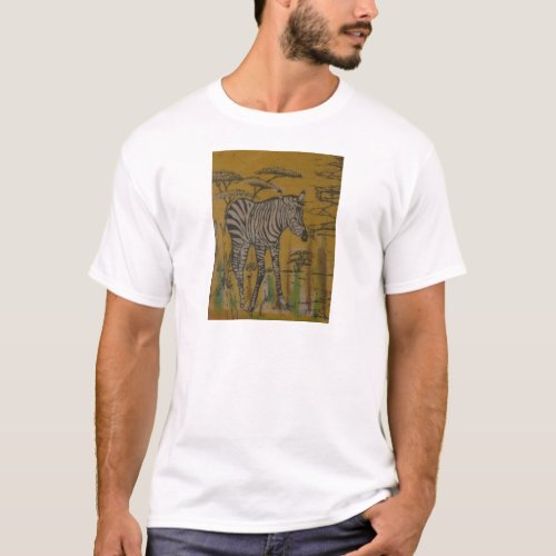 Wild Life Kenya African Safari Zebrapng T_Shirt