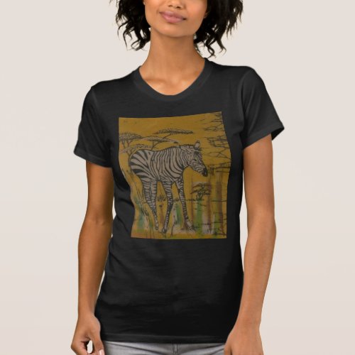 Wild Life Kenya African Safari Zebrapng T_Shirt