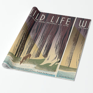 Wild Life - The National Parks preserve all Life. Wrapping Paper