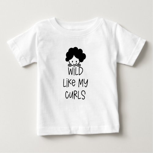 Wild Like My Curls T_Shirt Kids